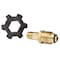 Mr. Heater Mr. Heater 1/4 in. D Brass Male Pipe Thread x Full Flow Soft Nose P.O.L. Propane Fitting F273762 - alternate 1